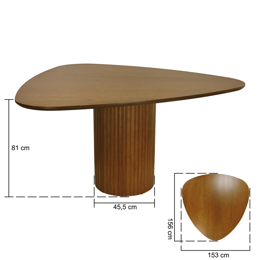 Mesa triangular